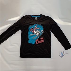 Two graphic Boys pajama long sleeve shirt